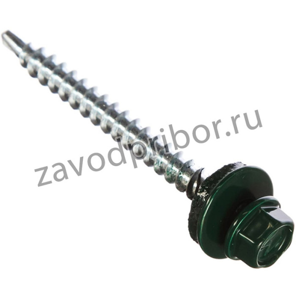 Саморез кровельный 4,8х3835 RAL6005 зеленый мох 250шт SKRAL6005-4,8х38-250