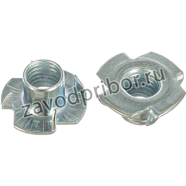 Гайка мебельная врезная M10x12,5 DIN 1624, 100 шт. 4607159067883