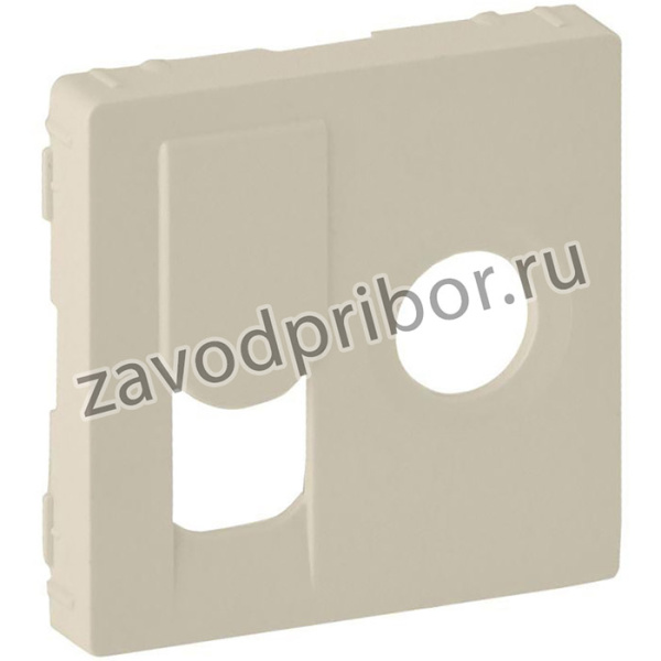 Legrand 754831, Valena LIFE. Лицевая панель розетки TV-RJ45. Слоновая кость