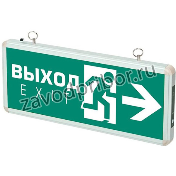 Светильник светодиодный (оповещатель) ДСА 502-2 1Вт IP20 1.2В "ВЫХОД-EXIT/стрелка" (табло) аварийный ФАZА 5035096