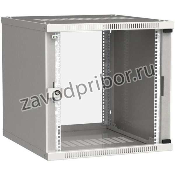 Шкаф LINEA WE 12U 600х600мм дверь стекло сер. ITK LWE3-12U66-GF