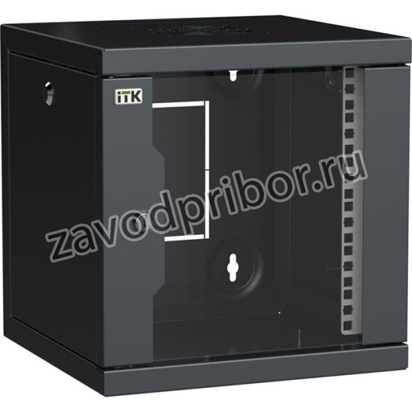 Шкаф сетевой LINEA WS 10дюйм 9U 320х310мм дверь стекл. черн. ITK LWS5-09U33-GF
