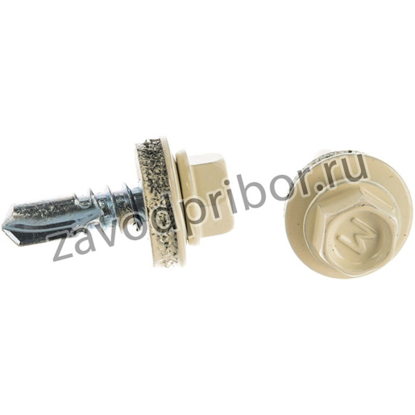 Кровельный саморез5,5x19 RAL 1015 сверло №3, 250шт 305466
