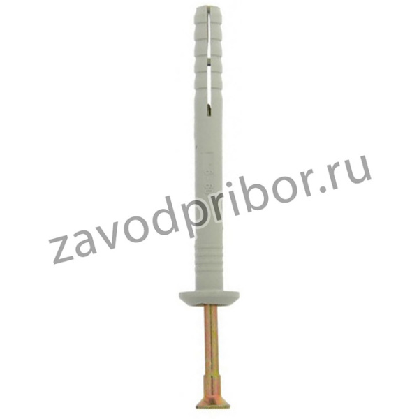 Дюбель-гвоздь 6х60 гриб полипропилен 100 шт/уп ведро Tech-Krep 101990