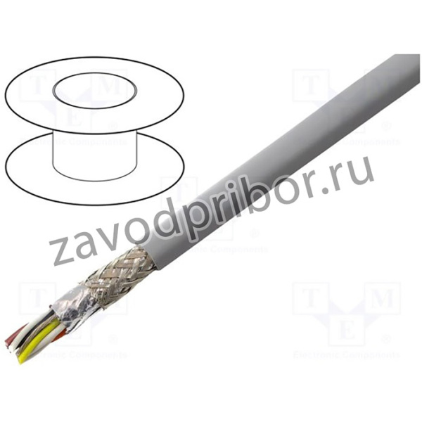 78325-SL005, Провод, EcoCable Mini, 5x2x24AWG, MPPE, темно-серый, 300В, 30,5м