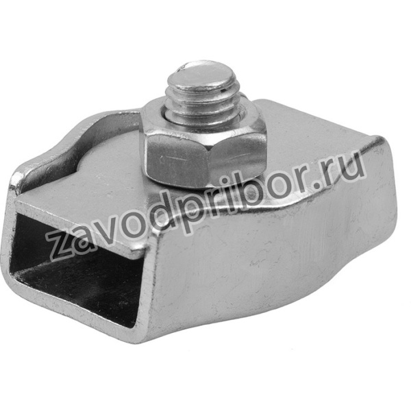 Зажим троса одинарный, 6мм, 50 шт, оцинкованный, ЗУБР