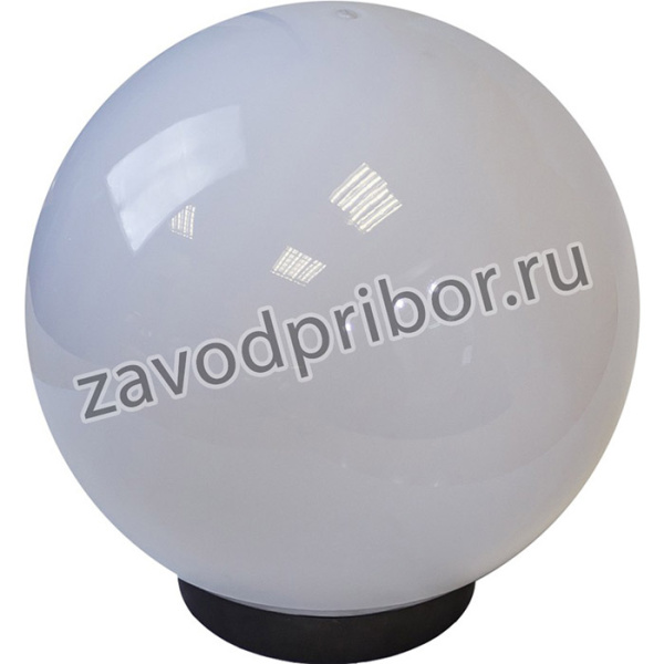 Садово-парковый светильник ЭРА НТУ 02-60-201 шар опаловый призма на опору / кронштейн IP44 Е27 max60Вт d200mm Б0048043