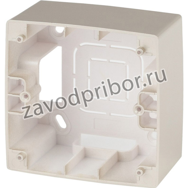 12-6101-04 ЭРА Коробка наклад. монтажа 1 пост, Эра12, шампань Б0043163