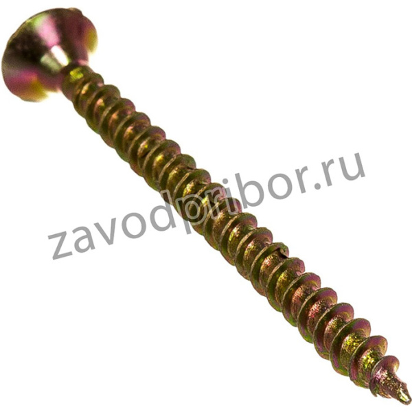 Шуруп жёлтый цинк 3,5x40 650 шт 431326 БК