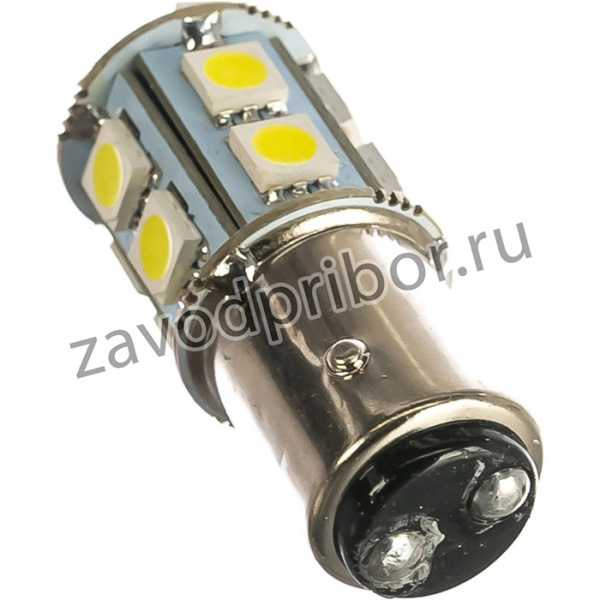 M-57374Wбл, Автолампа T20W P27 7W W3x16q 5 SMD MEGA WHITE блистер 360лм 6000K 12V 1 50 57374