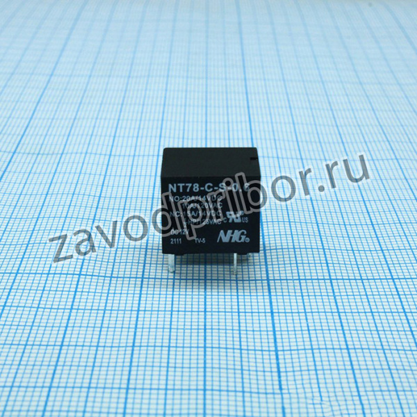 NT78-C-S-10-DC12V-0.6, Сигнальное реле одна контактная группа-два направления катушка 12В 0.6Вт