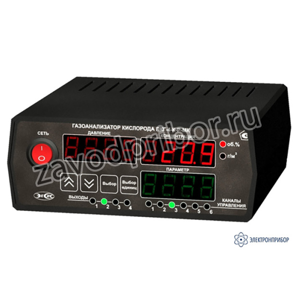 ПКГ-4/2-С-К-4Р-2А — стационарный двухканальный газоанализатор кислорода (измерительный блок)
