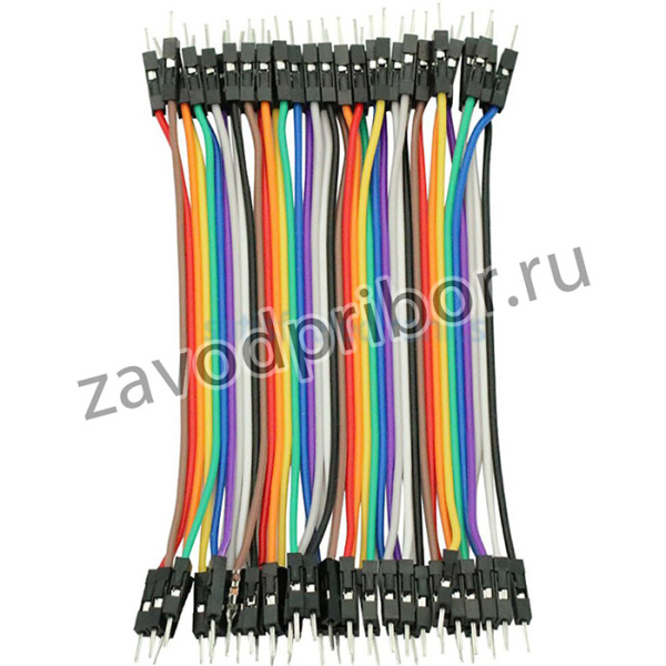 BBJ-40 MM, 10 см; шлейф с разъемами папа-папа 40 шт