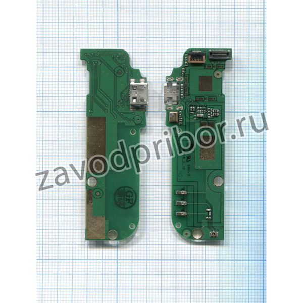 Шлейф, плата с разъемом для зарядки, микрофон для HTC Desire 616 Dual