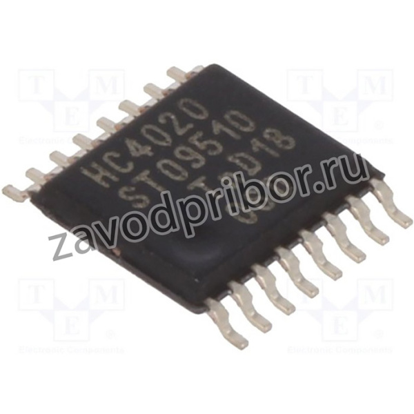 74HC4020PW.112, IC: цифровая; 14bit,двоичный счетчик; CMOS; SMD; TSSOP16; HC; туба