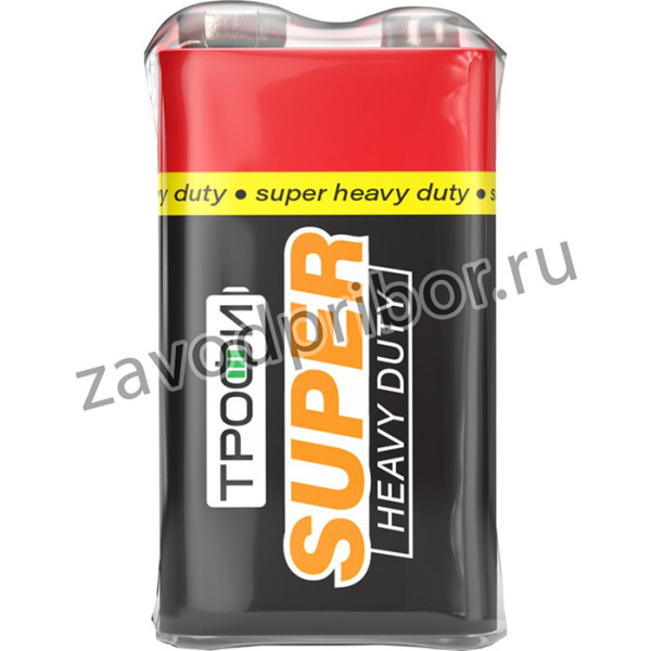 Батарейки Трофи 6F22-1S SUPER HEAVY DUTY Zinc