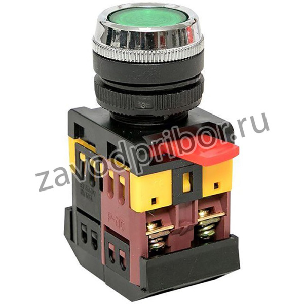 Кнопка ABLFS-22 с подсветкой зел. NO+NC 230В PROxima EKF ablfs-22-g