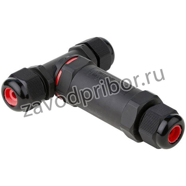 Коннектор кабельный Т-образный (клеммник 3PIN) IP68 FreeTools EKF plc-uac-cb3T
