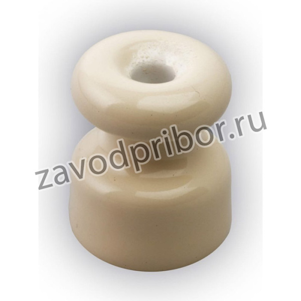 Изолятор ретро керамический, слоновая кость, 20 шт RI-02205-20