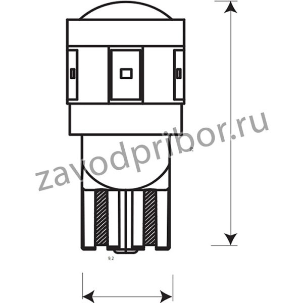Лампа 12V T10 6SMD W2.1x9.5d LENS 360° SUPER WHITE (2шт.) ULTRA 12T10A10