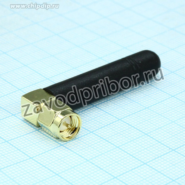 AN-GSM-01-SMA-RIGHTANG, Антенна GSM, прямой прямоугольный поворотный разъем