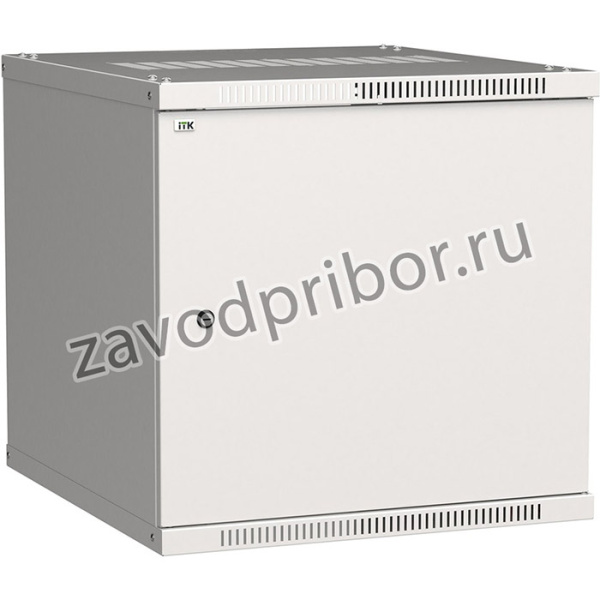 Шкаф коммутационный ITK Linea WE (LWE3-09U53-MF) настенный 9U 550x350мм пер.дв.металл 50кг серый 300мм 200град. 450мм IP20