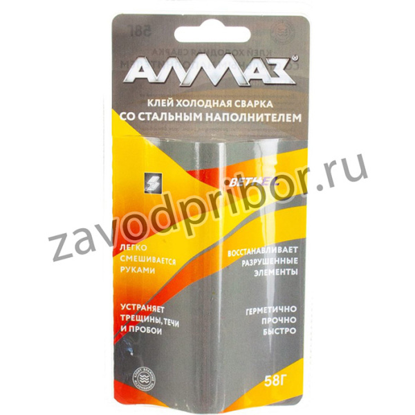 Холодная сварка для стали AZ-0350, 58 г, блистер 54899