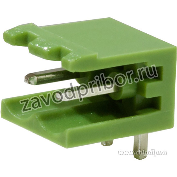 KLS2-EDR-5.08-02P-4 (2EDGR-5.08-02P), Клеммник разъемный угловой 2 контакта, шаг 5.08 мм