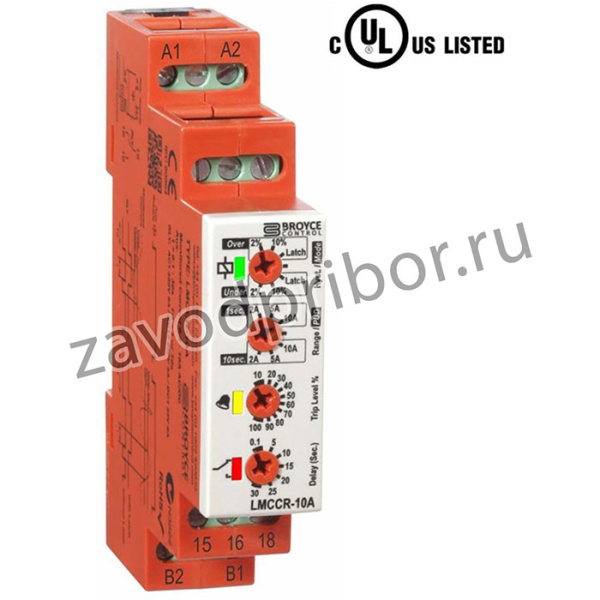 LMCCR-10A 24-230VAC/DC, Current Monitoring Relay, SPDT, DIN Rail