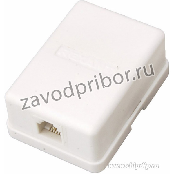 Розетка телефонная PROconnect 1 гн. RJ-11(6P-2C), внешняя (50 шт/уп)