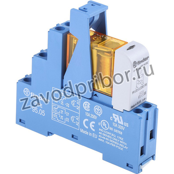 48.52.8.230.0060SPA, Универсальное реле, серия 48, интерфейсное, DPDT, 230В AC, 8А