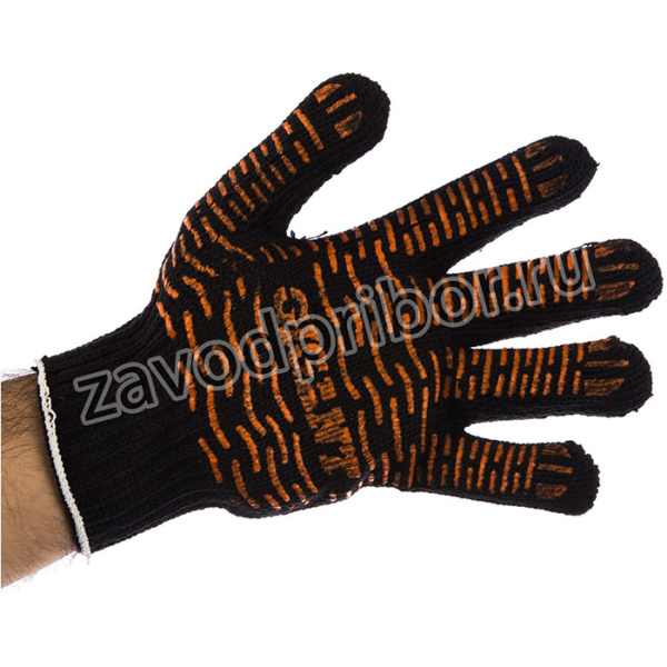 перчатки вязанные П/ш, с ПВХ нанесением "Волна" G-202