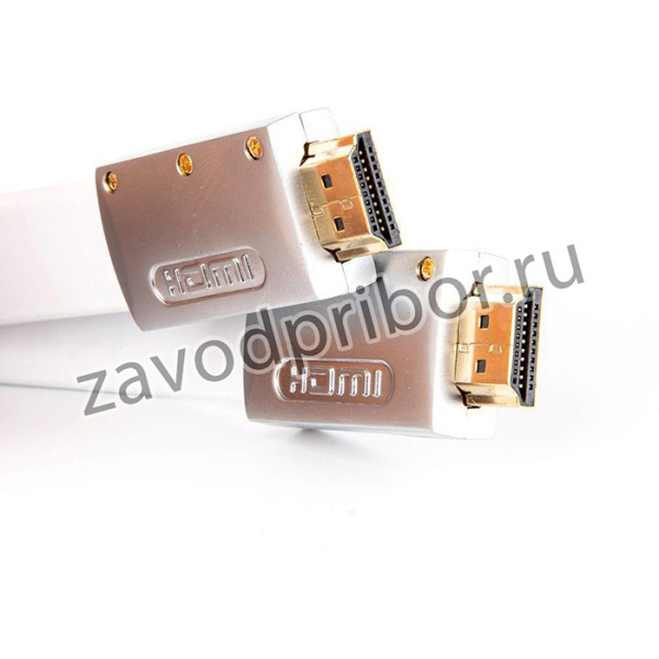 ACG568F-S-1.8M, Aopen HDMI (m)- HDMI (m) 1.8м, Кабель HDMI 19M/M ver 2.0, 1.8M, Aopen/Qust ACG568F-S-1.8M серебряно-белый Flat