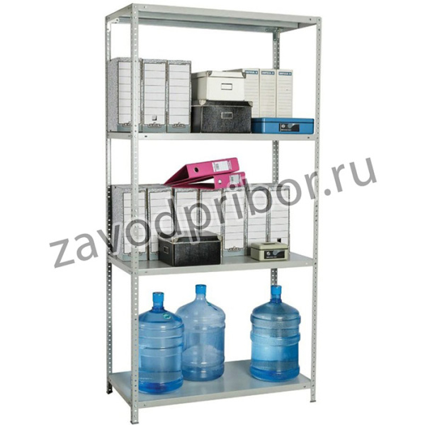 Стеллаж металлический MS-185/40/70-4 в1850*ш700*г400мм 4 полки 291103