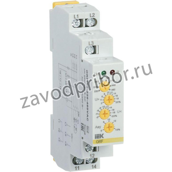 Реле фаз ORF 06 3ф 220-460В AC IEK ORF-06-220-460VAC