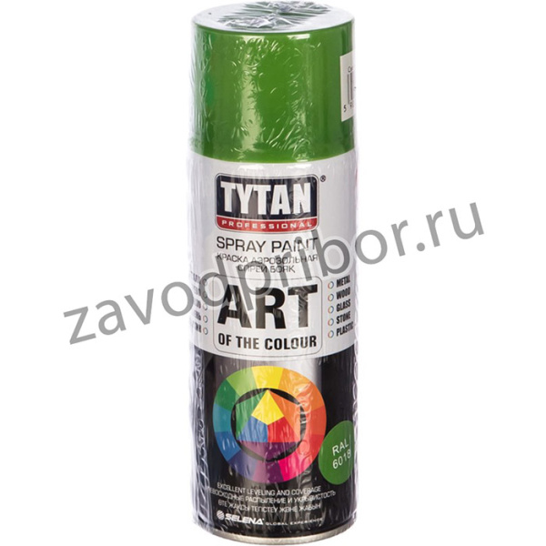 PROFESSIONAL ART OF THE COLOUR краска аэрозольная, RAL6018, светло-зеленая 400мл 93700