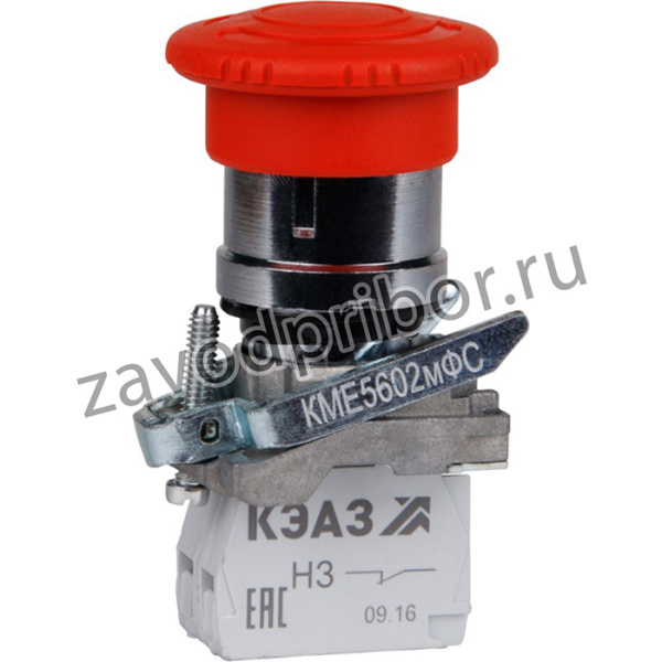 Кнопка грибовидная КМЕ5501мФС 0НО+1НЗ IP54 красн. КЭАЗ 275275