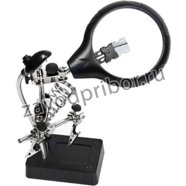 держатель для пайки с подсветкой и подставкой под паяльник MG16129 332734