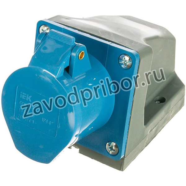 Розетка наруж. уст. 16А 2P+Е 220В IP44 113 ИЭК PSR11-016-3