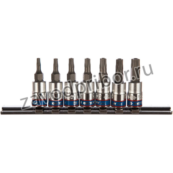 Набор торцевых насадок 1/4", TORX, Т10-Т40 мм, L = 37 мм, 7 предметов 2107PR