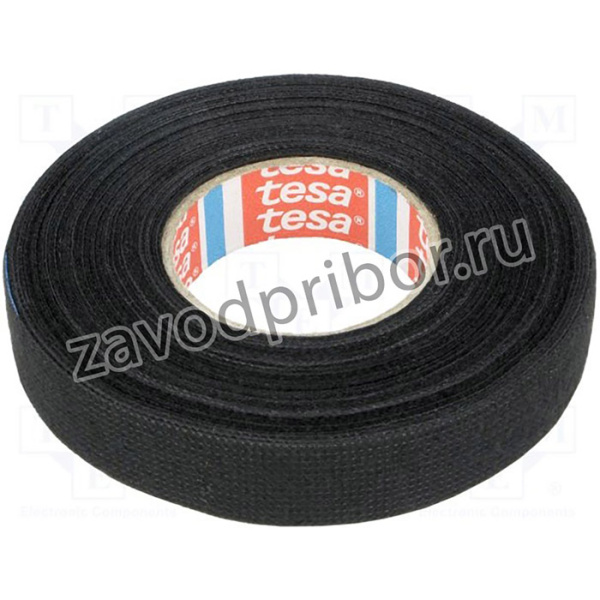 TESA-51608-15/15, Лента: тканевая, W: 15мм, L: 15м, Thk: 300мкм, Automotive, черный