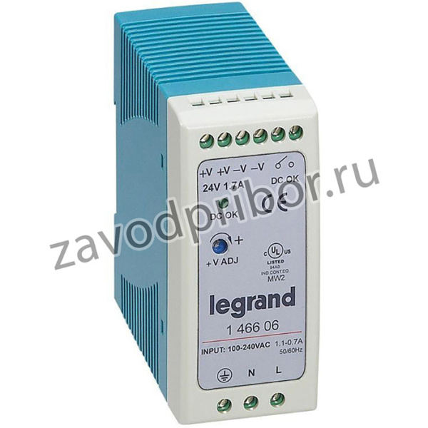 Источник питания импульсный 1-фазный 24В 40Вт 1.7А Leg 146606