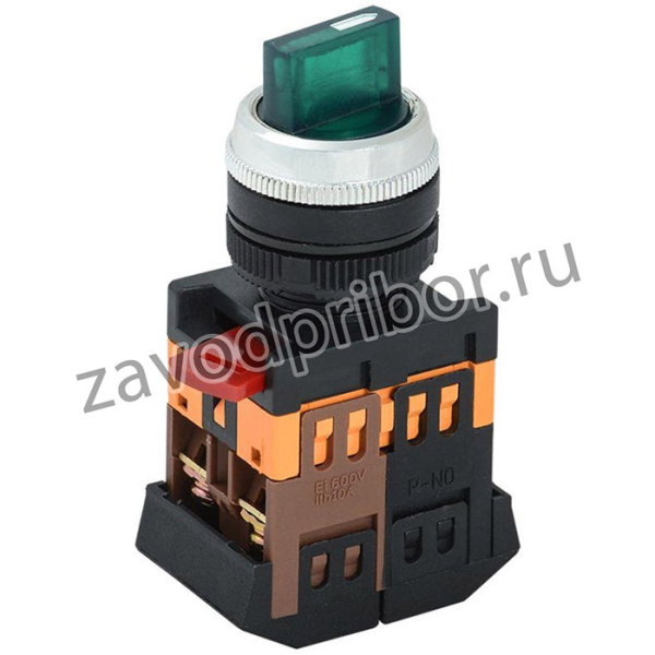 Переключатель ANC-22-2 на 2 фикс. полож. зел. 1з+1р IEK BSW10-ANC-2-K06