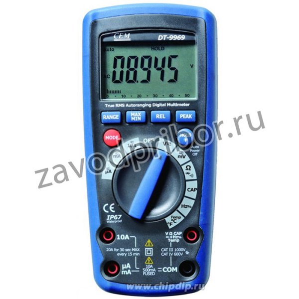 DT-9969, Мультиметр цифровой профессиональный, True RMS, Bluetooth, Meterbox (Госреестр РФ) (OBSOLETE