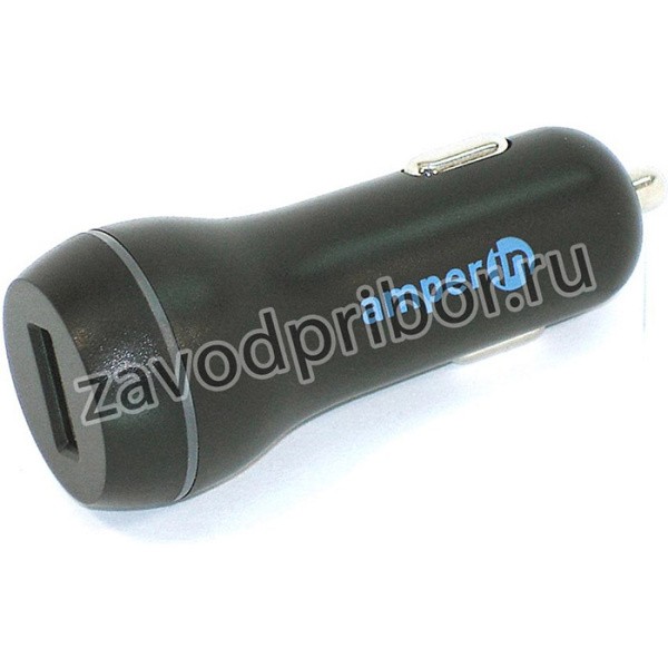 Автомобильное зарядное устройство AMPERIN CCB-1USB USB DC 5V 3.0A/9V 2A/12V 1.5A Черный