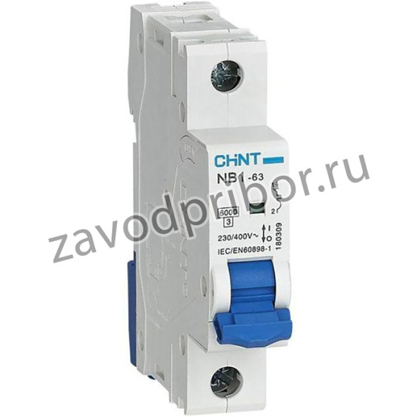 Выключатель автоматический модульный 1п C 40А 6кА NB1-63 (R) CHINT 179623