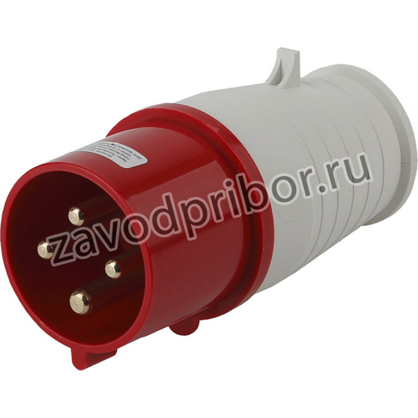 Вилка ЭРА V-32-3P-PE-IP44 переносная 024 3Р+РЕ 32А 380В IP44 Б0032853