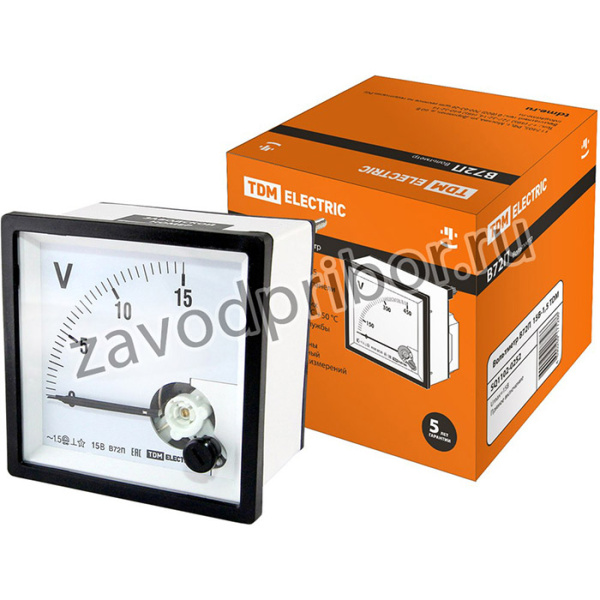 Вольтметр В72П 15В-1,5 TDM