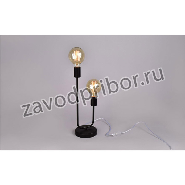 Настольная лампа 2*60Вт*E27 РС20932 BK/2T