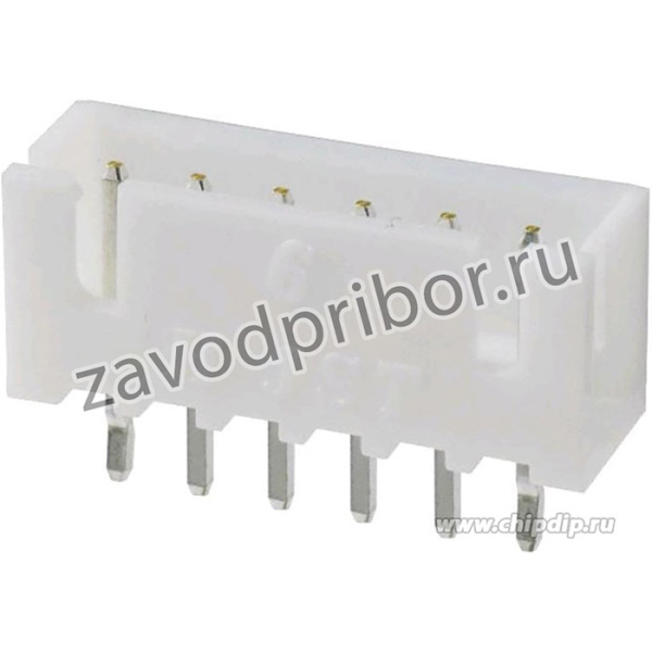 SCT2501WV-06P (B6B-XH-A0), Вилка прямая на плату 2.5мм 6pin